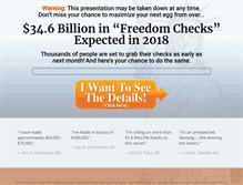 Tablet Screenshot of freedomchecks.com